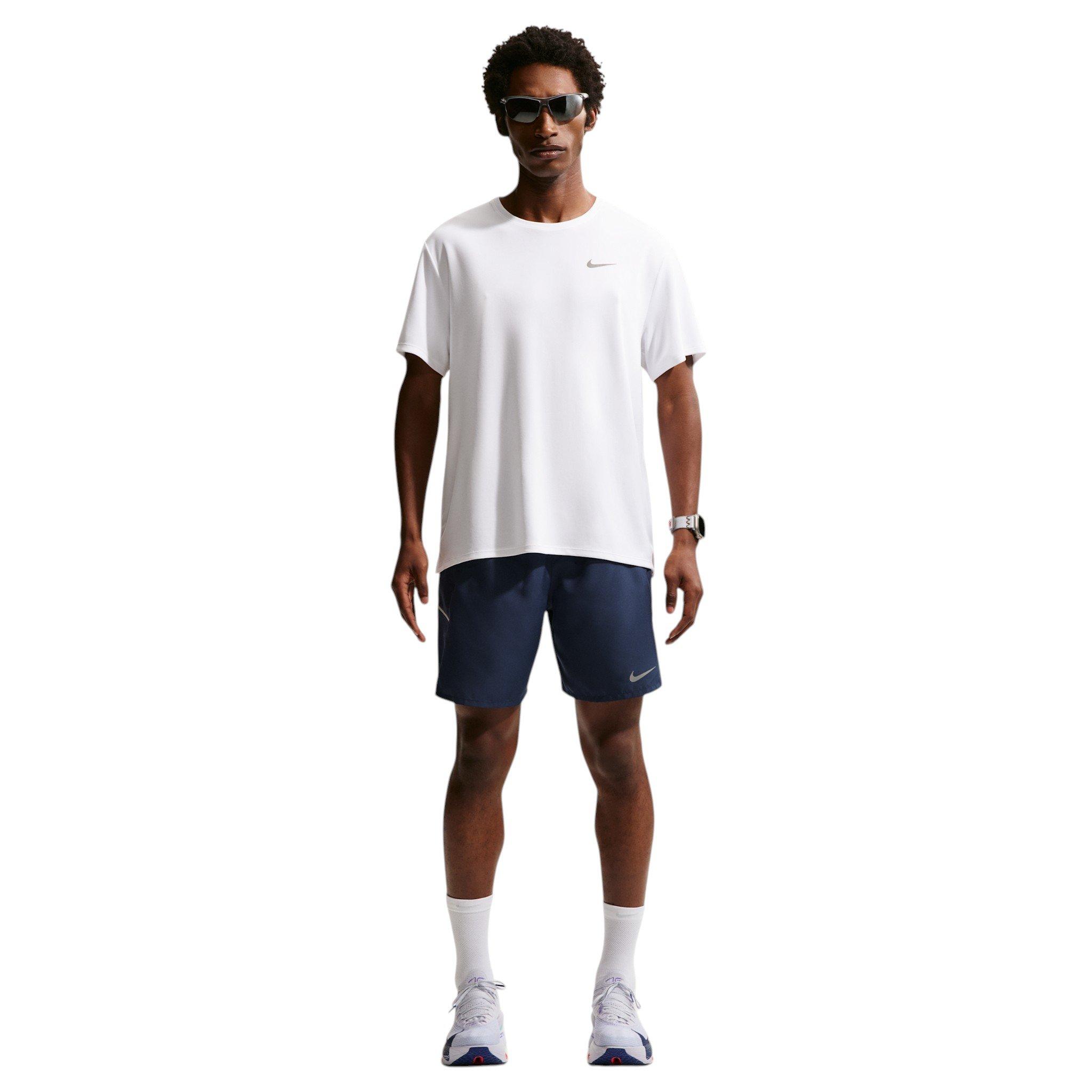 Nike Men's Miler Dri-FIT 7" Brief-Lined Running Shorts - Blue - BLUE